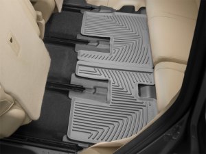 Toyota Highlander Floor Mats - Rear - WeatherTech - All-Weather Rubber - Grey - `14-`27 Toyota Highlander Floor Mats - Rear - WeatherTech - All-Weather Rubber - Grey - `14-`27