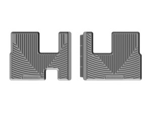 Toyota Highlander Floor Mats - Rear - WeatherTech - All-Weather Rubber - Grey - `14-`27 Toyota Highlander Floor Mats - Rear - WeatherTech - All-Weather Rubber - Grey - `14-`27