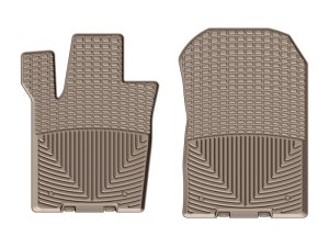Jeep Grand Cherokee Floor Mats - Front - WeatherTech - Rubber - Tan - `13-`27