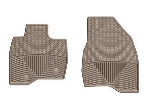 Ford Explorer Rubber Floor Mats - Front - WeatherTech - All-Weather - Tan - `15-`27