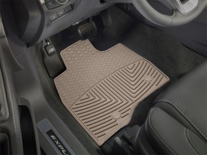 Ford Explorer Rubber Floor Mats - Front - WeatherTech - All-Weather - Tan - `15-`27