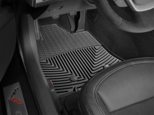 Chevrolet Corvette Rubber Mats - Front - WeatherTech - All-Weather - Black - `14-`27 Chevrolet Corvette Rubber Mats - Front - WeatherTech - All-Weather - Black - `14-`27