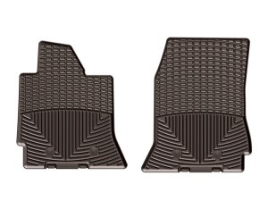 Chevrolet Corvette Rubber Mats - Front - WeatherTech - All-Weather - Cocoa - `14-`27