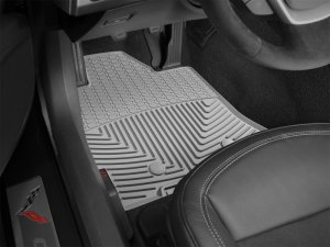 Chevrolet Corvette Rubber Mats - Front - WeatherTech - Grey - `14-`27