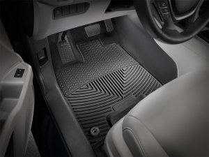 Honda Pilot Floor Mats - Front - WeatherTech - Rubber - Black - `16-`27