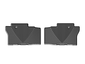 Honda Pilot Floor Mats - Rear - WeatherTech - Rubber - Black - `16-`27