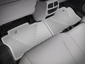 Honda Pilot Floor Mats - Rear - WeatherTech - All-Weather Rubber - Grey - `16-`27