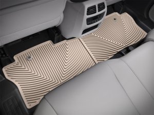 Honda Pilot Rubber Mats - Rear - WeatherTech - All-Weather - Tan - `16-`27