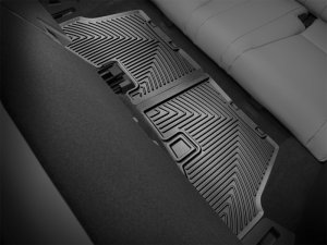 Honda Pilot Floor Mats - Rear - WeatherTech - All-Weather Rubber - Black - `16-`27