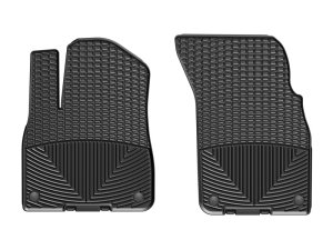 Audi Q7 Floor Mats - Front - WeatherTech - All-Weather Rubber - Black - `17-`27