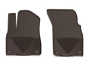 Audi Q7 Floor Mats - Front - WeatherTech - All-Weather Rubber - Cocoa - `17-`27