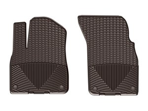 Audi Q7 Floor Mats - Front - WeatherTech - All-Weather Rubber - Cocoa - `17-`27