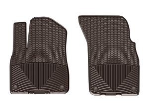 Audi Q7 Floor Mats - Front - WeatherTech - All-Weather Rubber - Cocoa - `17-`27