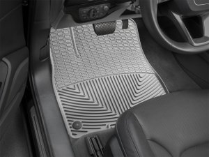 Audi Q7 Floor Mats - Front - WeatherTech - Rubber - Grey - `17-`27
