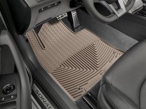 Hyundai Sonata Floor Mats - Front - WeatherTech - Rubber - Tan - `16-`27