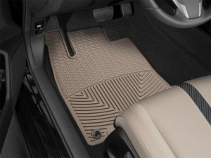 Honda Civic Floor Mats - Front - WeatherTech - Rubber - Tan - `16-`27