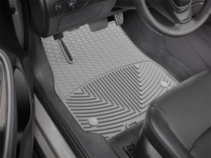 Chevrolet Malibu Floor Mats - Front - WeatherTech - All-Weather Rubber - Grey - `16-`27