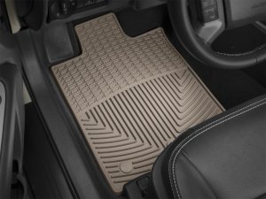 Ford Edge Floor Mats - Front - WeatherTech - Rubber - Tan - `15-`27