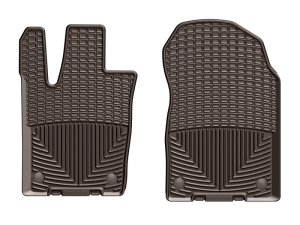 Dodge Durango Floor Mats - Front - WeatherTech - Rubber - Cocoa - `16-`27