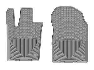 Dodge Durango Floor Mats - Front - WeatherTech - Rubber - Grey - `16-`27