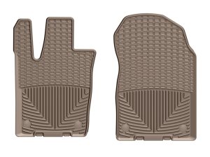 Dodge Durango Floor Mats - Front - WeatherTech - Rubber - Tan - `16-`27
