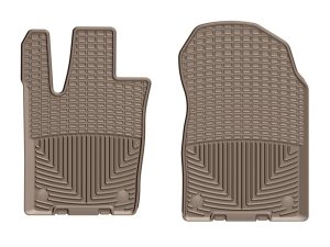 Jeep Grand Cherokee Floor Mats - Front - WeatherTech - Rubber - Tan - `16-`27