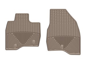 Ford Explorer Floor Mats - Front - WeatherTech - Rubber - Tan - `17-`27
