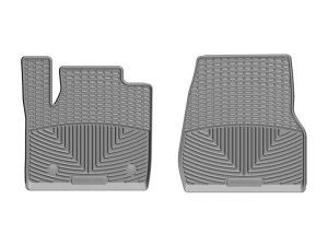 Ford F-450 Floor Mats - Front - WeatherTech - Rubber - Grey - `17-`27
