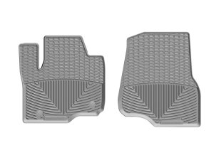 Ford F-350 Rubber Floor Mats - Front - WeatherTech - All-Weather - Grey - `17-`27