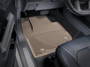 Ford F-450 Floor Mats - Front - WeatherTech - All-Weather - Tan - `17-`27