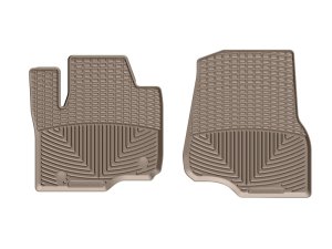Ford F-550 Floor Mats - Front - WeatherTech - All-Weather - Tan - `17-`27