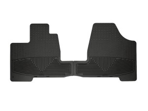 Toyota Sienna Rubber Mats - Front - WeatherTech - All-Weather - Black - `04-`10