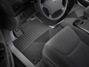 Toyota Sienna Rubber Mats - Front - WeatherTech - All-Weather - Black - `04-`10