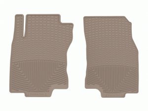 Nissan Rogue Hybrid Rubber Floor Mats - Front - WeatherTech - All-Weather - Tan - `14-`27