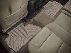 Honda Ridgeline Floor Mats - Rear - WeatherTech - Rubber - Tan - `17-`27