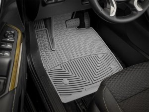 GMC Acadia Floor Mats - Front - WeatherTech - Rubber - Grey - `17-`27