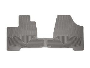 Toyota Sienna Floor Mats - Front - WeatherTech - Rubber, All-Weather - Grey - `04-`10