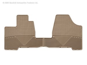 Toyota Sienna Floor Mats - Front - WeatherTech - All-Weather Rubber - Tan - `04-`10