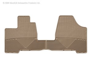 Toyota Sienna Floor Mats - Front - WeatherTech - All-Weather Rubber - Tan - `04-`10