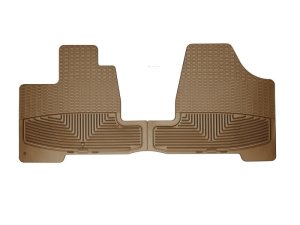 Toyota Sienna Floor Mats - Front - WeatherTech - All-Weather Rubber - Tan - `04-`10