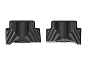 GMC Canyon Rubber Mats - Rear - WeatherTech - All-Weather - Black - `15-`27