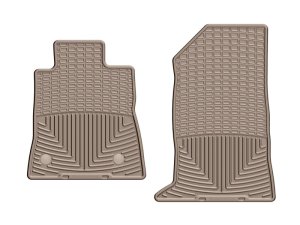 Chevrolet Camaro Rubber Mats - Front - WeatherTech - Tan - `16-`27 Chevrolet Camaro Rubber Mats - Front - WeatherTech - Tan - `16-`27