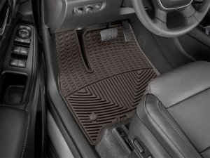 Chevrolet Traverse Floor Mats - Front - WeatherTech - Rubber - Cocoa - `18-`27