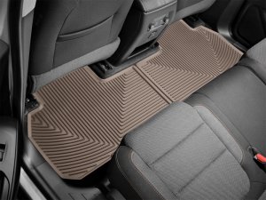 Buick Enclave Floor Mats - Rear - WeatherTech - All-Weather, Rubber - Tan - `18-`27