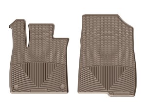 Honda Accord Floor Mats - Front - WeatherTech - All-Weather Rubber - Tan - `18-`27