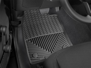 Jeep Gladiator Floor Mats - Front - WeatherTech - Rubber - Black - `20-`27