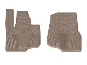 Lincoln Navigator L Floor Mats - Front - WeatherTech - Rubber - Tan - `18-`27