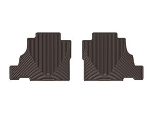 Lincoln Navigator Floor Mats - Rear - WeatherTech - Rubber - Cocoa - `18-`27