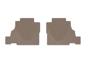 Lincoln Navigator Floor Mats - Rear - WeatherTech - Rubber - Tan - `18-`27