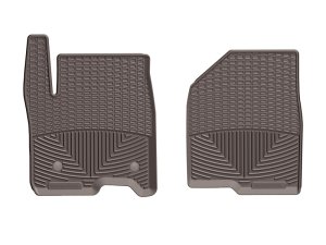 Chevrolet Silverado 1500 Floor Mats - Front - WeatherTech - Rubber Mats - Cocoa - `19-`27